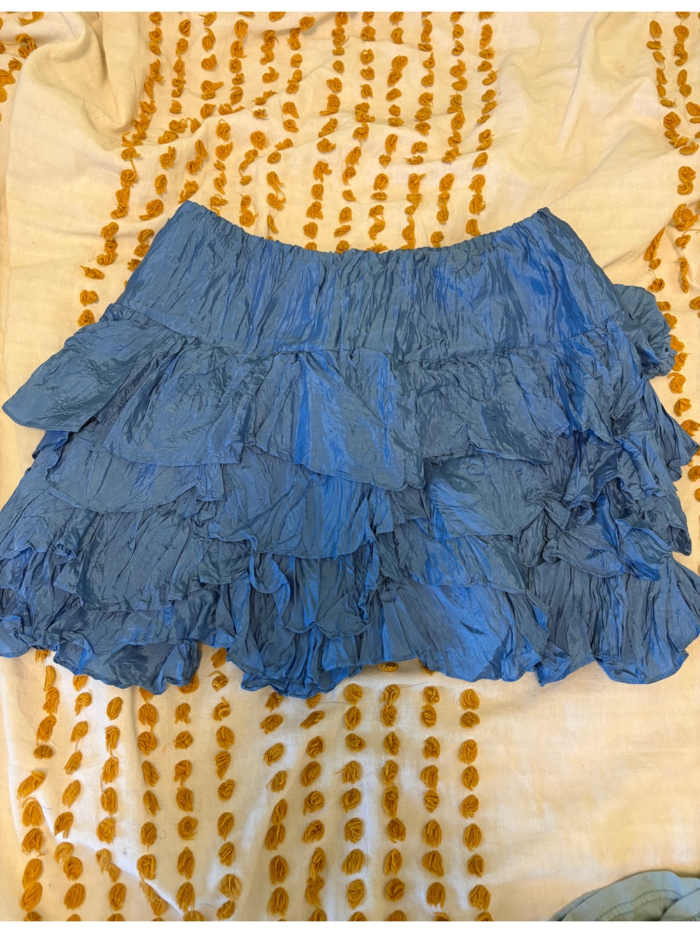 Ralph Lauren Rugby Blue Silk Skirt